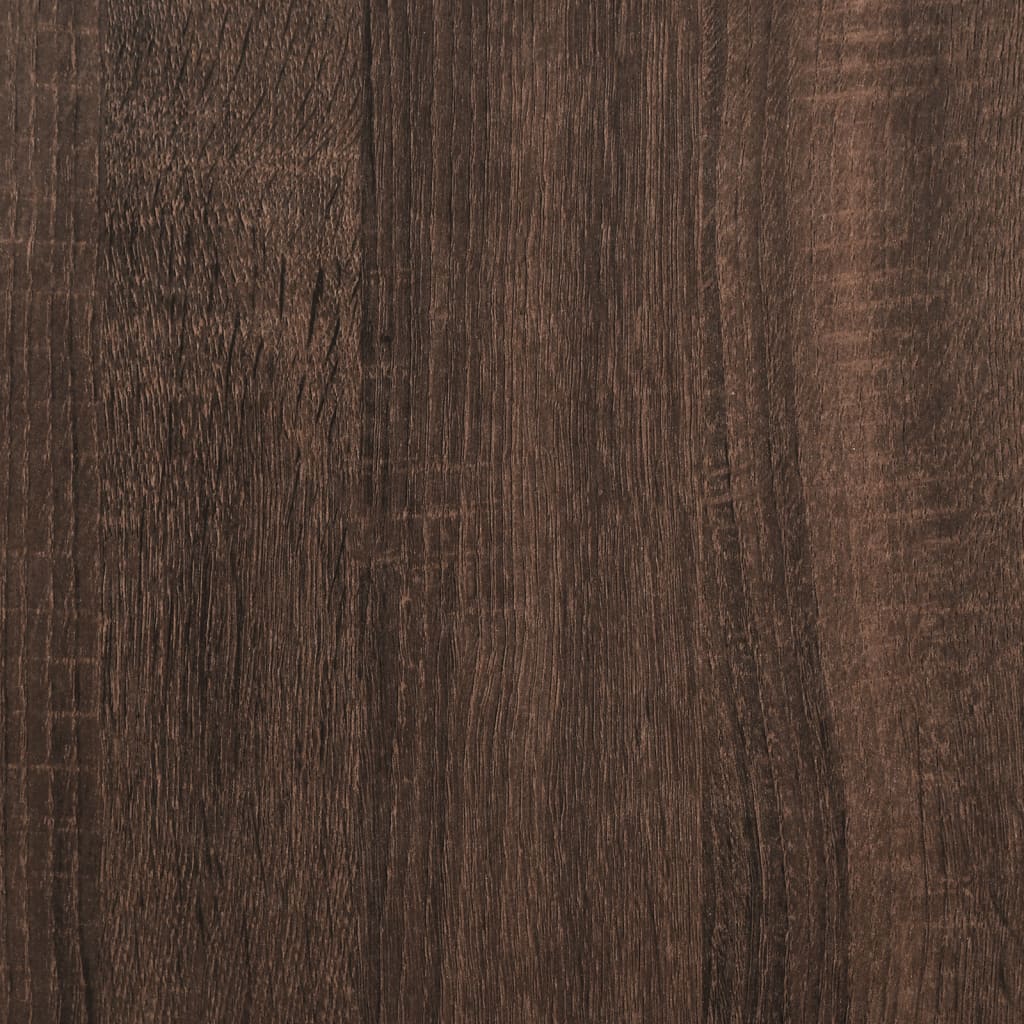 apotekerskab 30x41x144,5 cm konstrueret træ brun egetræsfarve