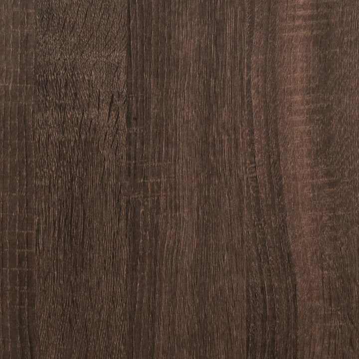 apotekerskab 30x41x144,5 cm konstrueret træ brun egetræsfarve