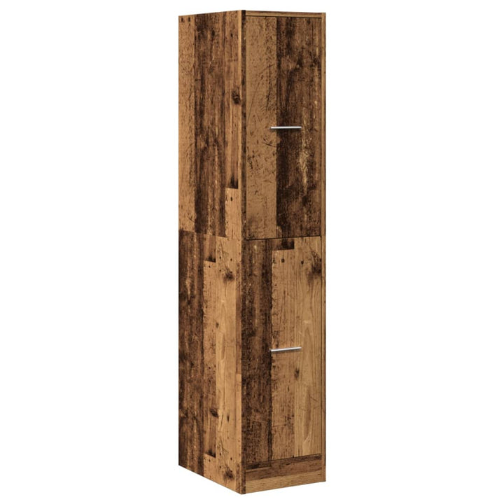 apotekerskab 30x41x144,5 cm konstrueret træ gammelt træ-look