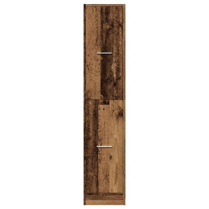 apotekerskab 30x41x144,5 cm konstrueret træ gammelt træ-look