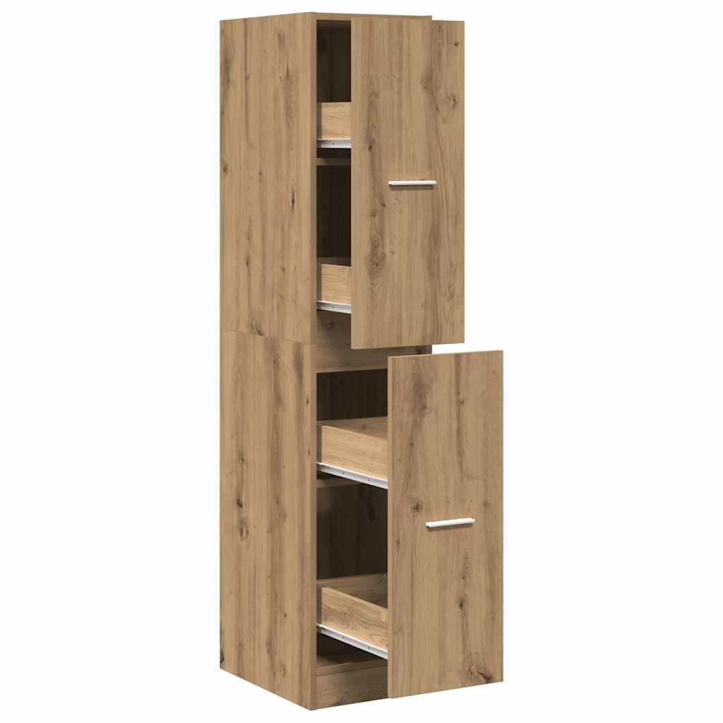 apotekerskab kunstnerisk eg 30x41x144,5 cm konstrueret træ