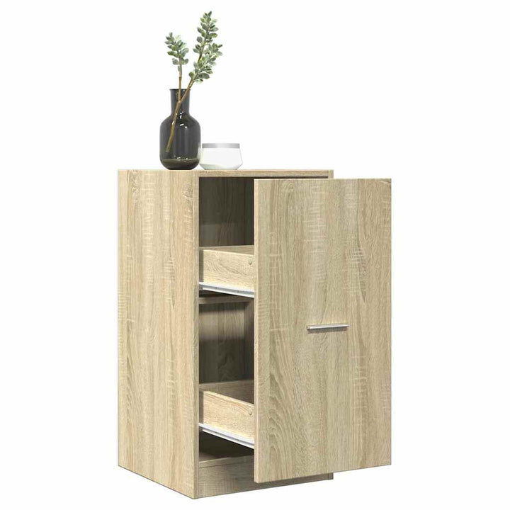 apotekerskab 40x41x77,5 cm konstrueret træ sonoma-eg