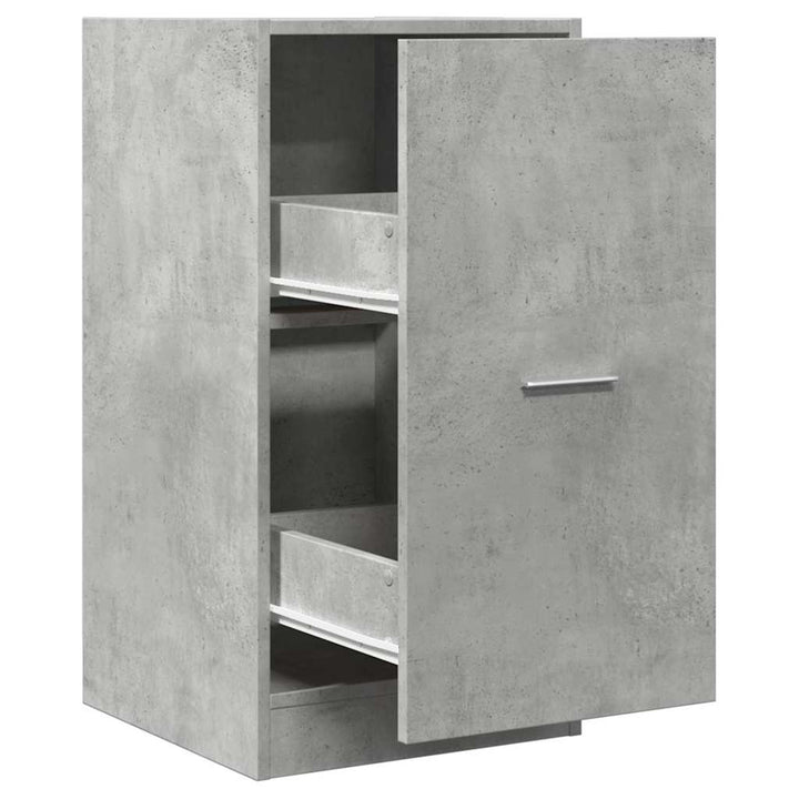 apotekerskab 40x41x77,5 cm konstrueret træ betongrå