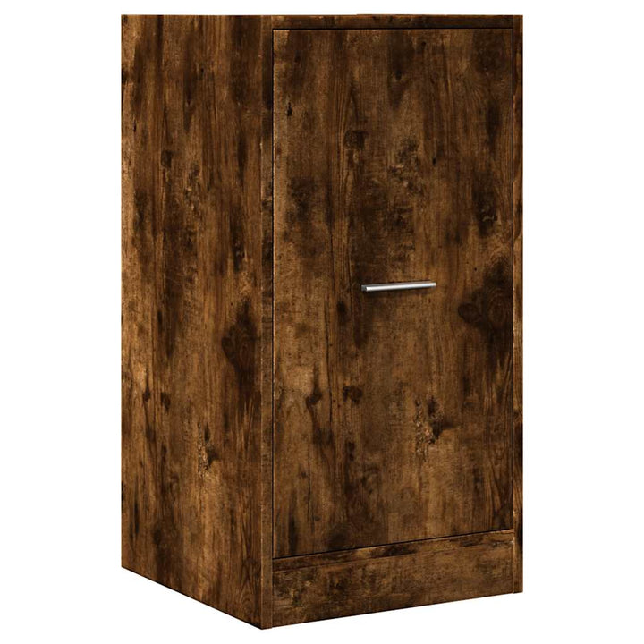 apotekerskab 40x41x77,5 cm konstrueret træ røget egetræsfarve