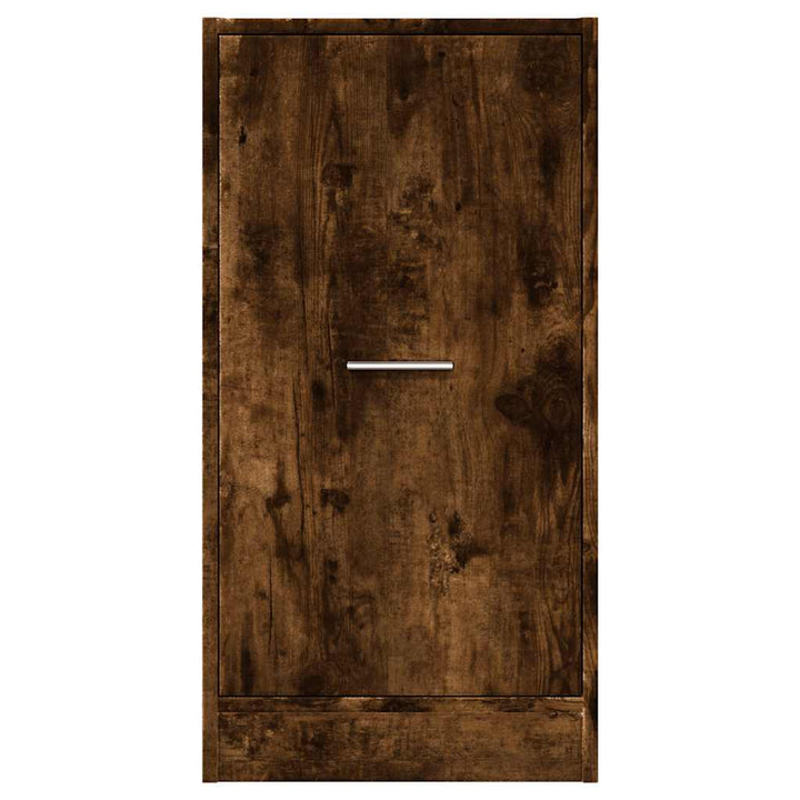 apotekerskab 40x41x77,5 cm konstrueret træ røget egetræsfarve