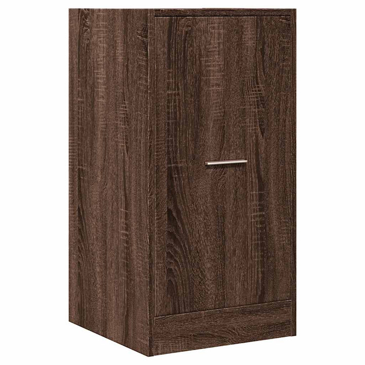 apotekerskab 40x41x77,5 cm konstrueret træ brun egetræsfarve