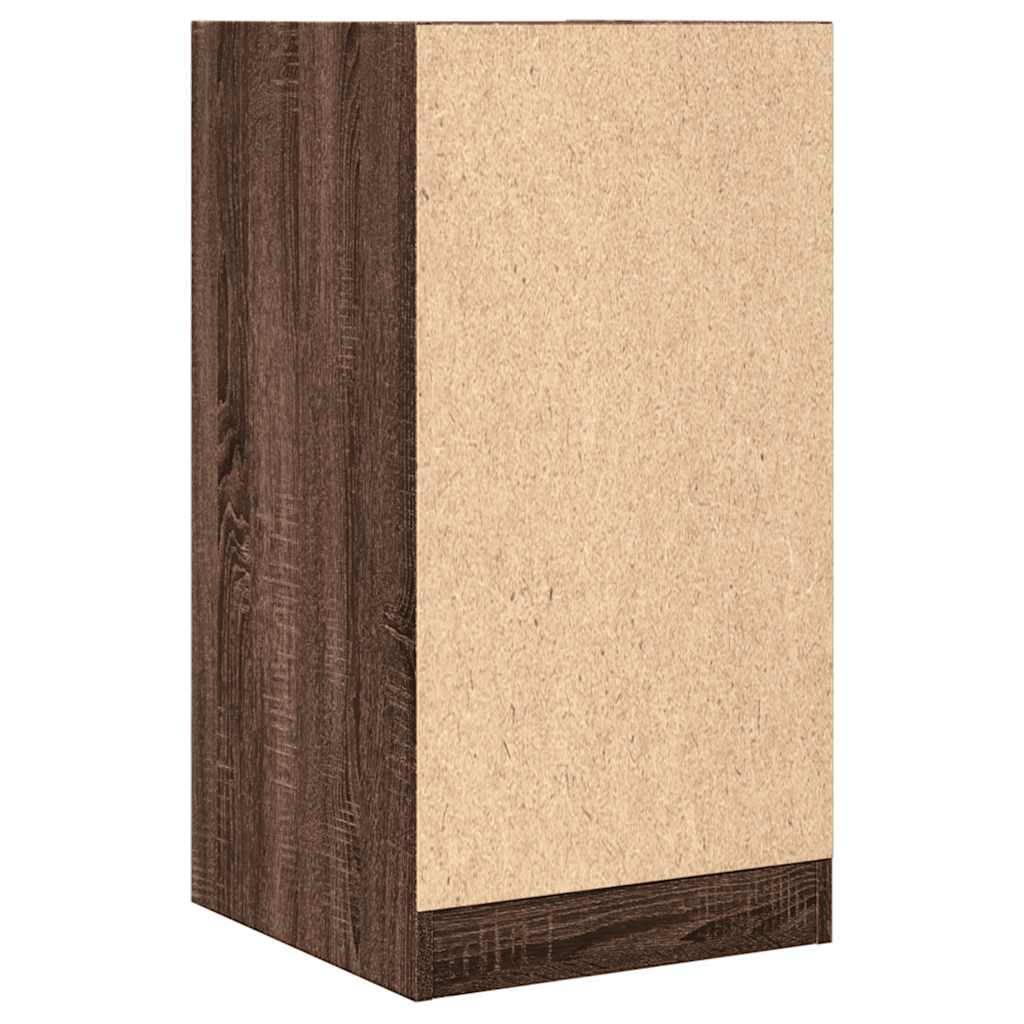 apotekerskab 40x41x77,5 cm konstrueret træ brun egetræsfarve