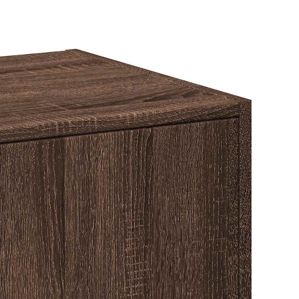 apotekerskab 40x41x77,5 cm konstrueret træ brun egetræsfarve