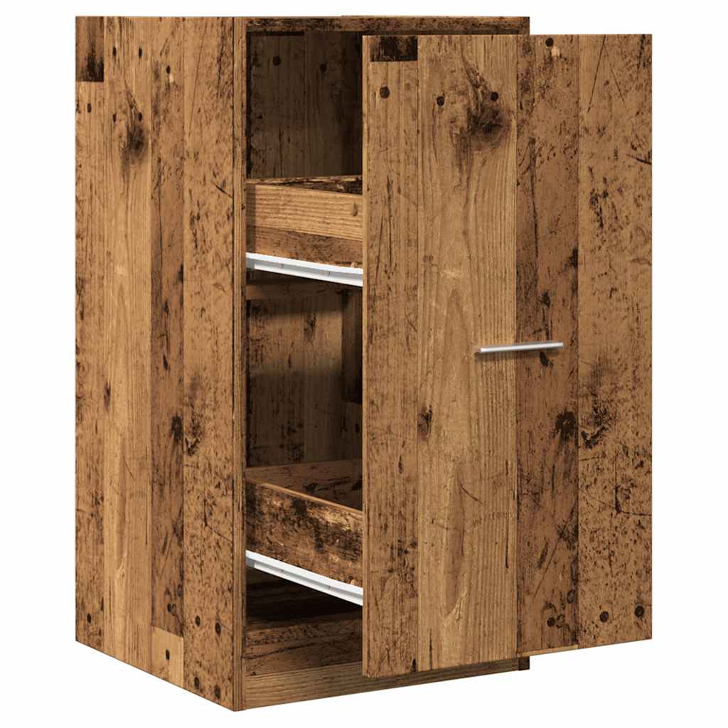 apotekerskab 40x41x77,5 cm konstrueret træ gammelt træ-look