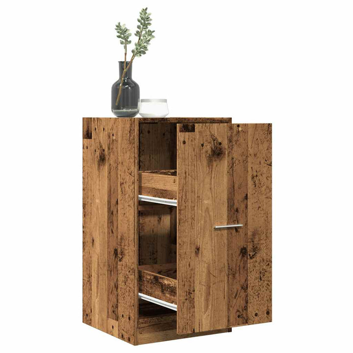 apotekerskab 40x41x77,5 cm konstrueret træ gammelt træ-look