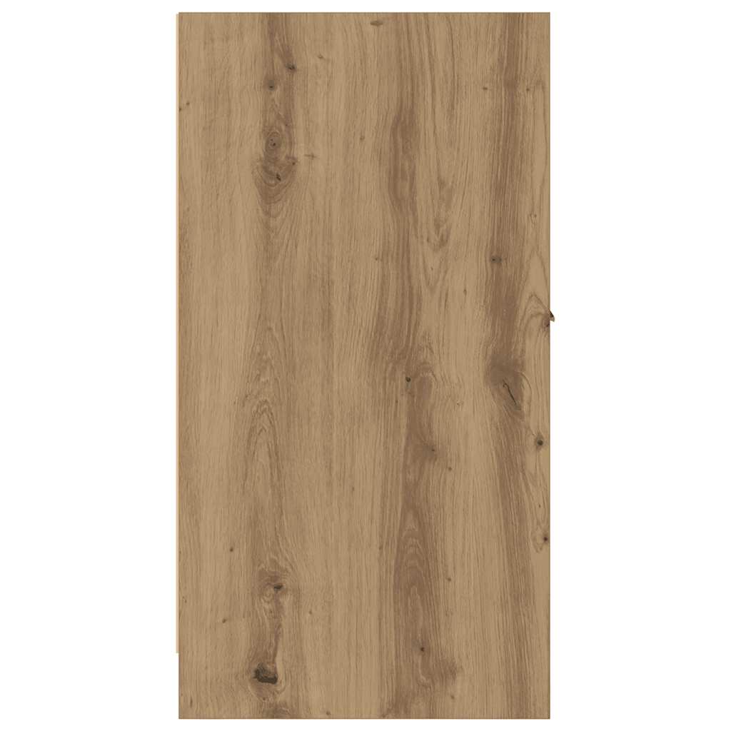 apotekerskab 40x41x77,5 cm konstrueret træ egetræsfarve