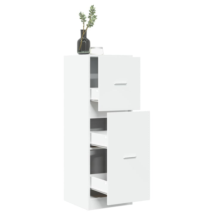 apotekerskab 40x41x118 cm konstrueret træ hvid