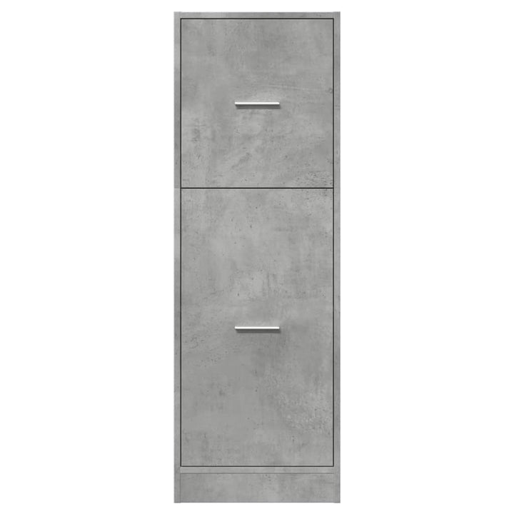 apotekerskab 40x41x118 cm konstrueret træ betongrå
