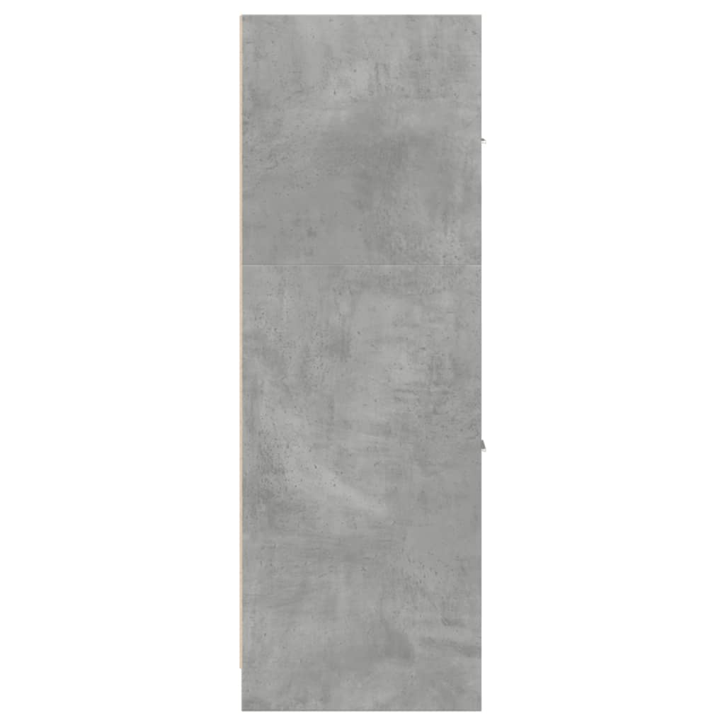apotekerskab 40x41x118 cm konstrueret træ betongrå