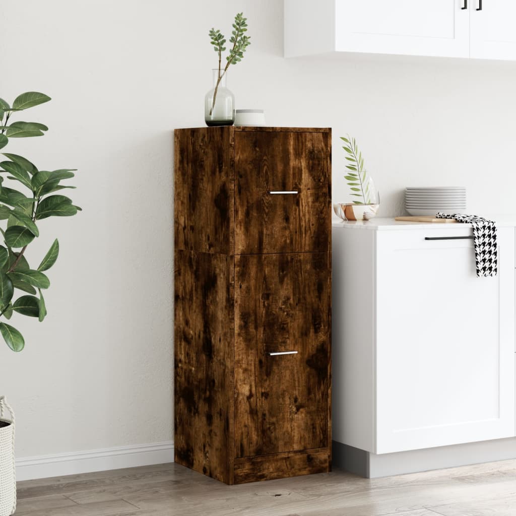 udtræksskab 40x41x118 cm konstrueret træ sonoma-eg