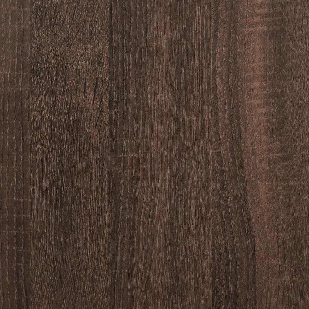 udtræksskab 40x41x118 cm konstrueret træ brun egetræsfarve