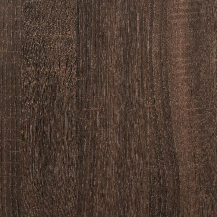udtræksskab 40x41x118 cm konstrueret træ brun egetræsfarve
