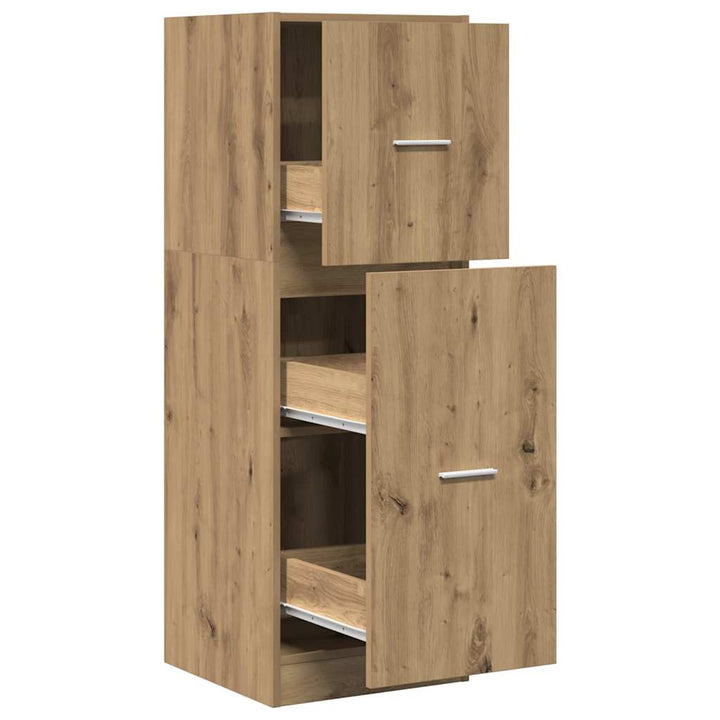 udtræksskab 40x41x118 cm konstrueret træ sonoma-eg