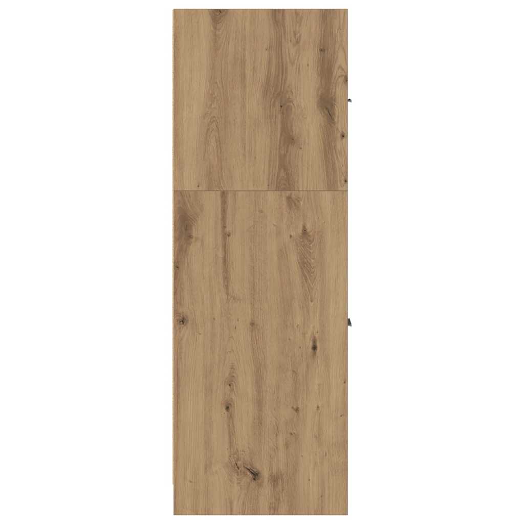 udtræksskab 40x41x118 cm konstrueret træ sonoma-eg