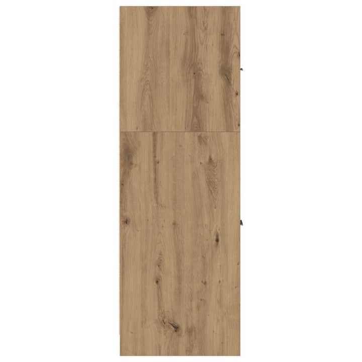 udtræksskab 40x41x118 cm konstrueret træ sonoma-eg
