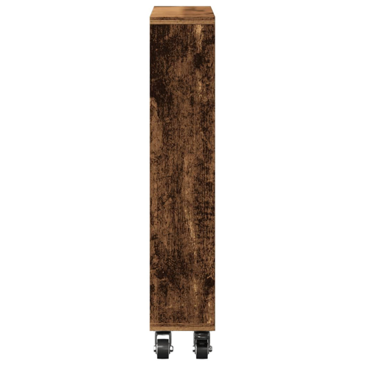 smal opbevaringsvogn 48x13x68 cm konstrueret træ gammelt træ