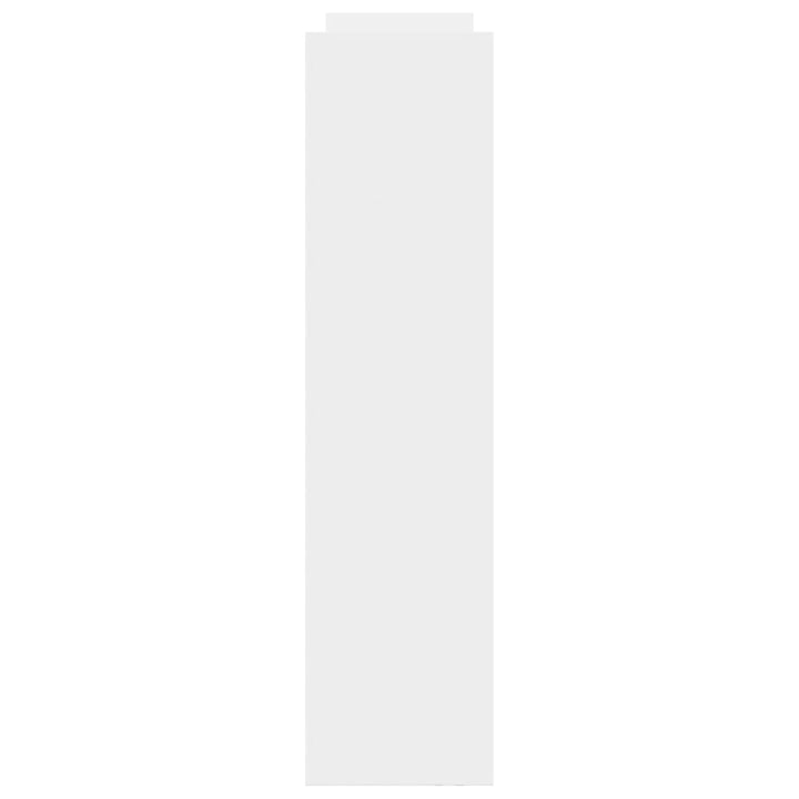 smal opbevaringsvogn 4-lags hvid konstrueret træ