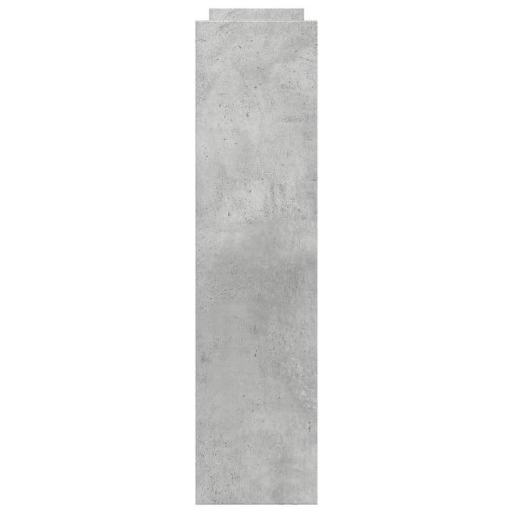 smal opbevaringsvogn 4 hylder konstrueret træ betongrå