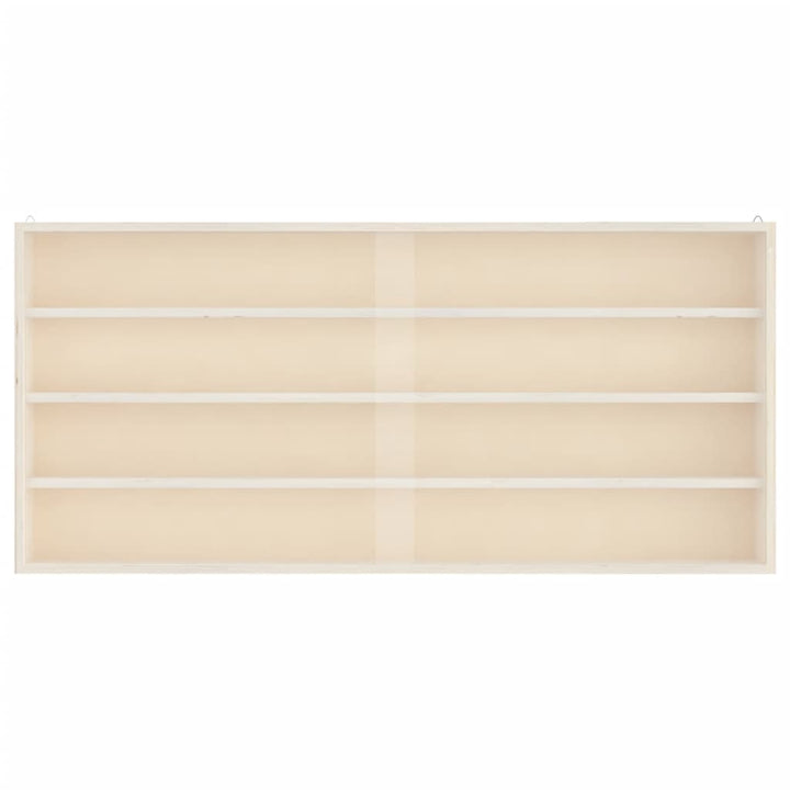 samlermontre i træ med låger 80x8,5x37cm
