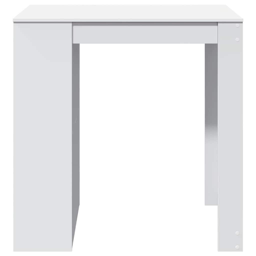 barbord 102x70x103,5 cm konstrueret træ hvid