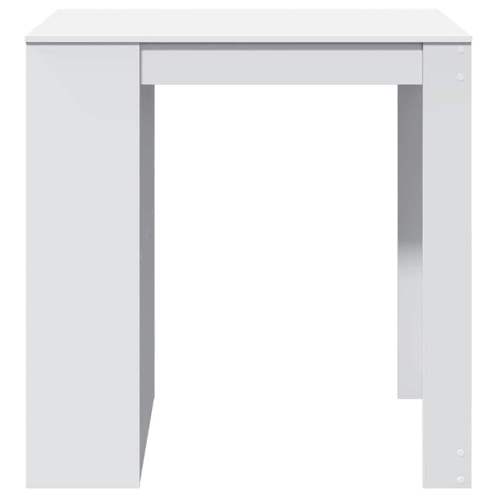 barbord 102x70x103,5 cm konstrueret træ hvid