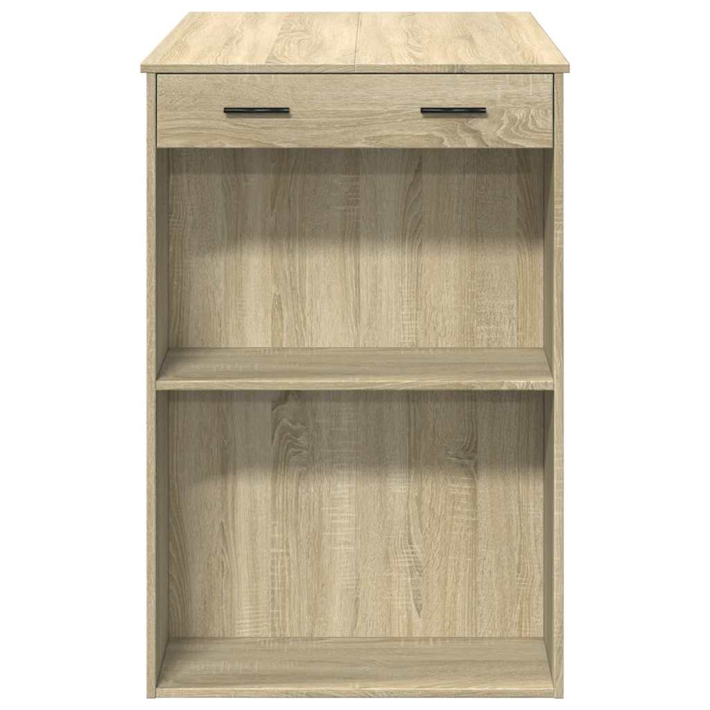 barbord 102x70x103,5 cm konstrueret træ sonoma-eg