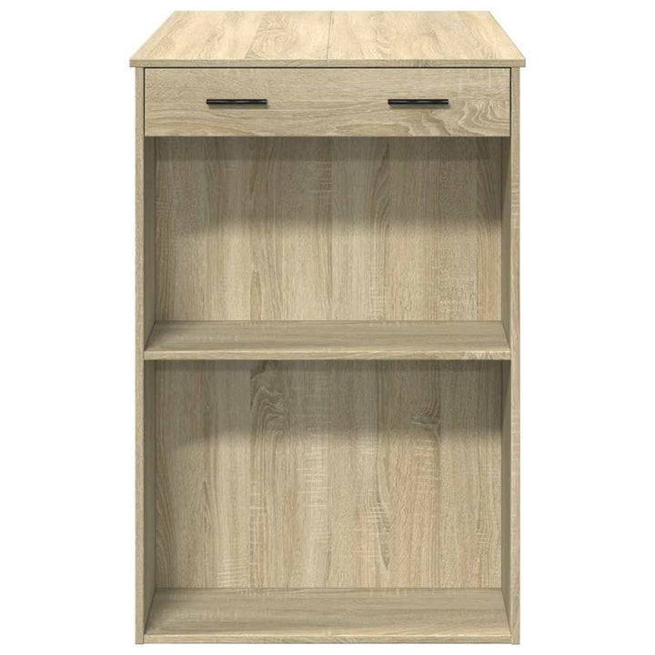 barbord 102x70x103,5 cm konstrueret træ sonoma-eg