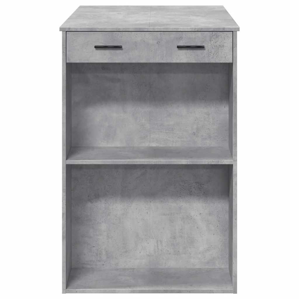 barbord 102x70x103,5 cm konstrueret træ betongrå
