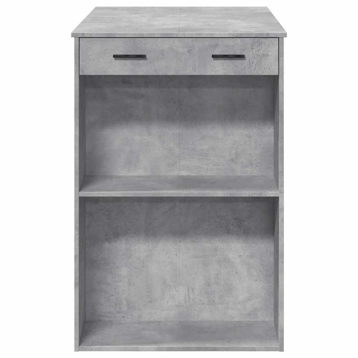 barbord 102x70x103,5 cm konstrueret træ betongrå