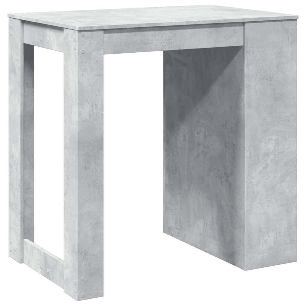 barbord 102x70x103,5 cm konstrueret træ betongrå