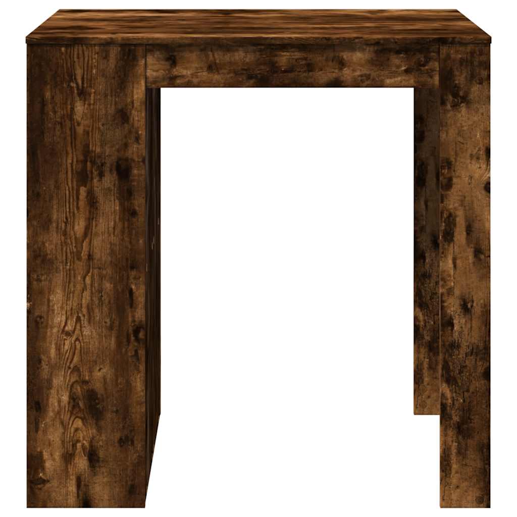 barbord 102x70x103,5 cm konstrueret træ røget egetræsfarve