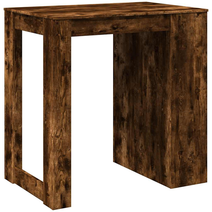 barbord 102x70x103,5 cm konstrueret træ røget egetræsfarve