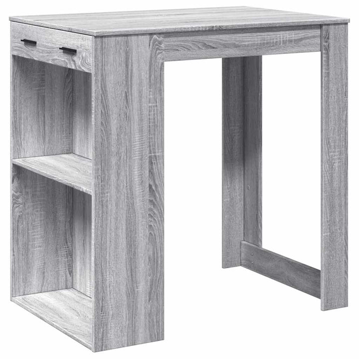barbord 102x70x103,5 cm konstrueret træ grå sonoma-eg