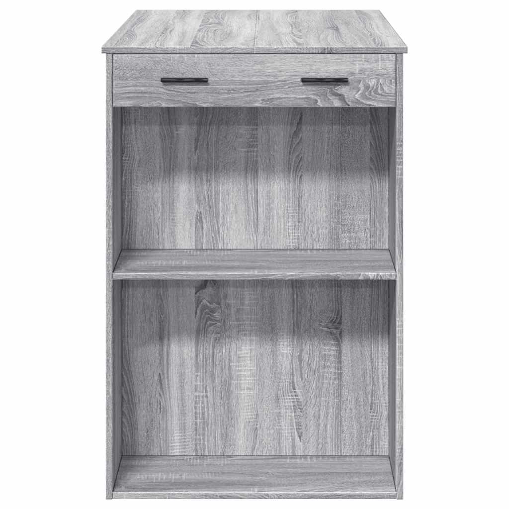 barbord 102x70x103,5 cm konstrueret træ grå sonoma-eg