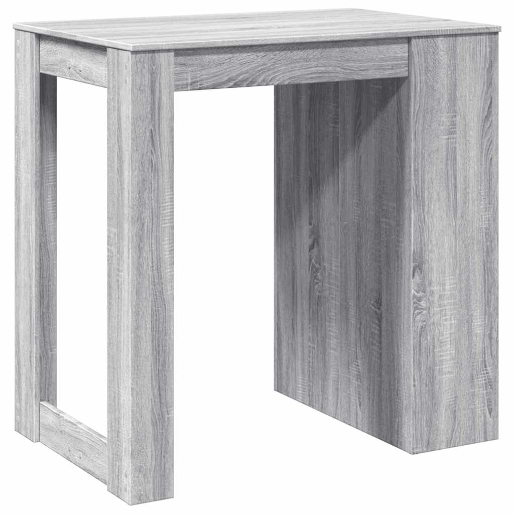 barbord 102x70x103,5 cm konstrueret træ grå sonoma-eg