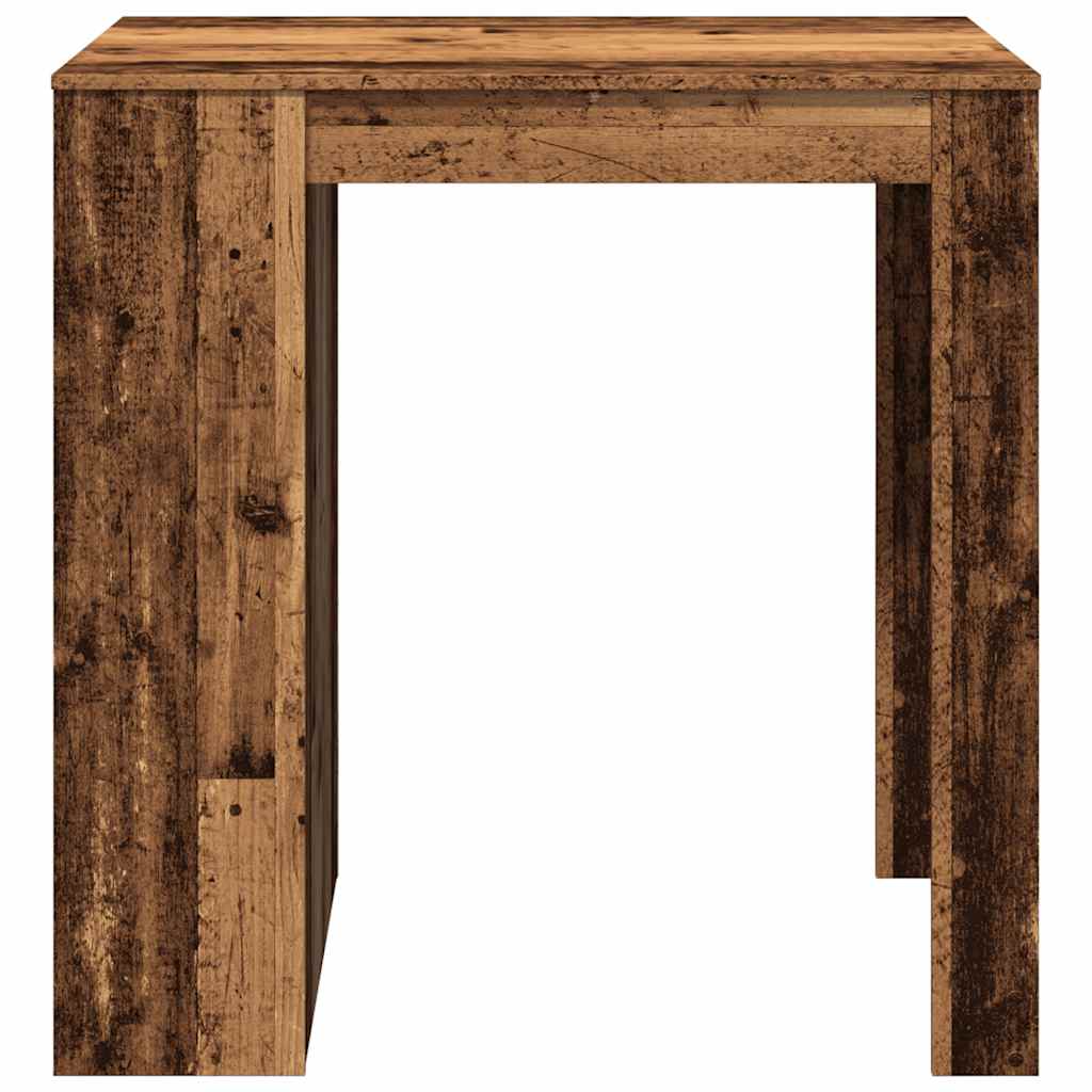 barbord 102x70x103,5 cm konstrueret træ gammelt trælook