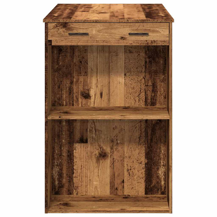 barbord 102x70x103,5 cm konstrueret træ gammelt trælook