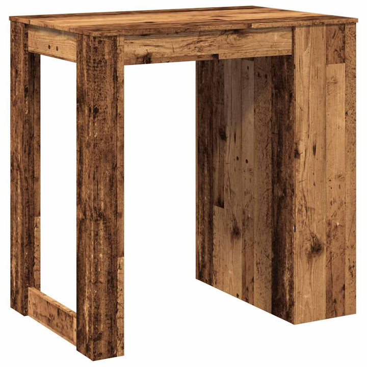 barbord 102x70x103,5 cm konstrueret træ gammelt trælook
