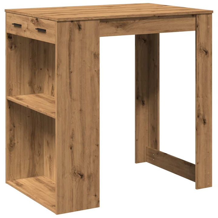 barbord 102x70x103,5 cm konstrueret træ gammelt trælook
