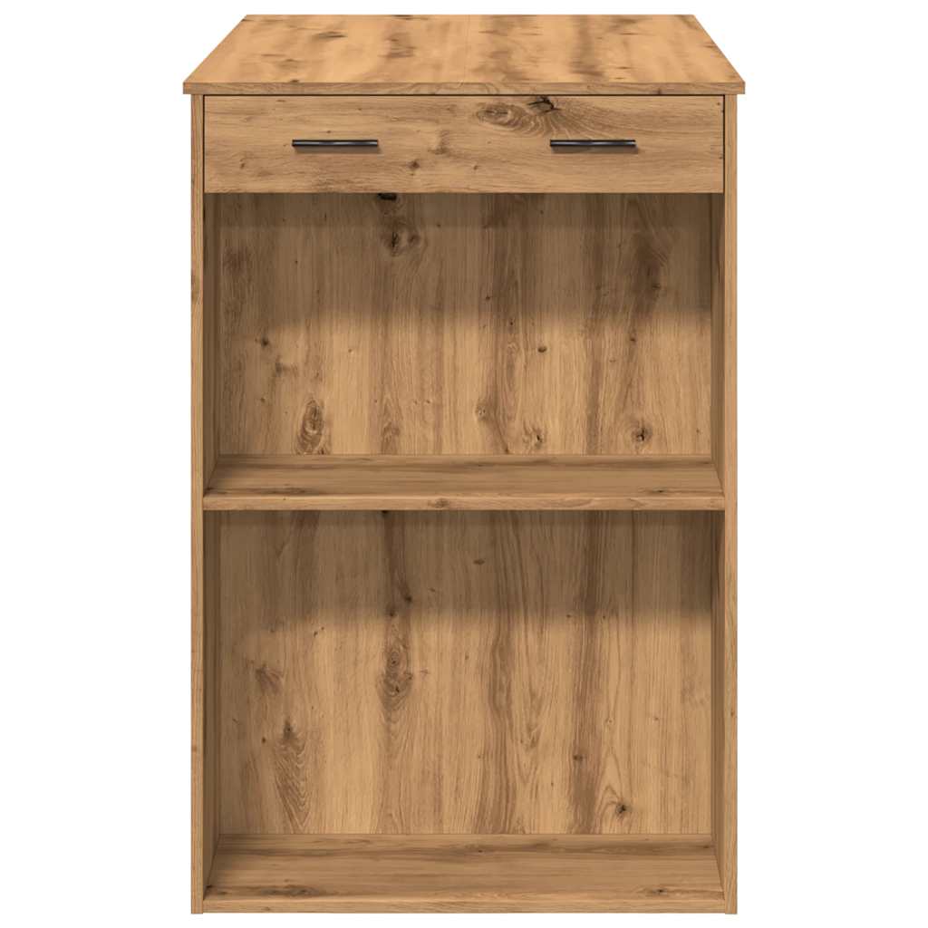 barbord 102x70x103,5 cm konstrueret træ gammelt trælook