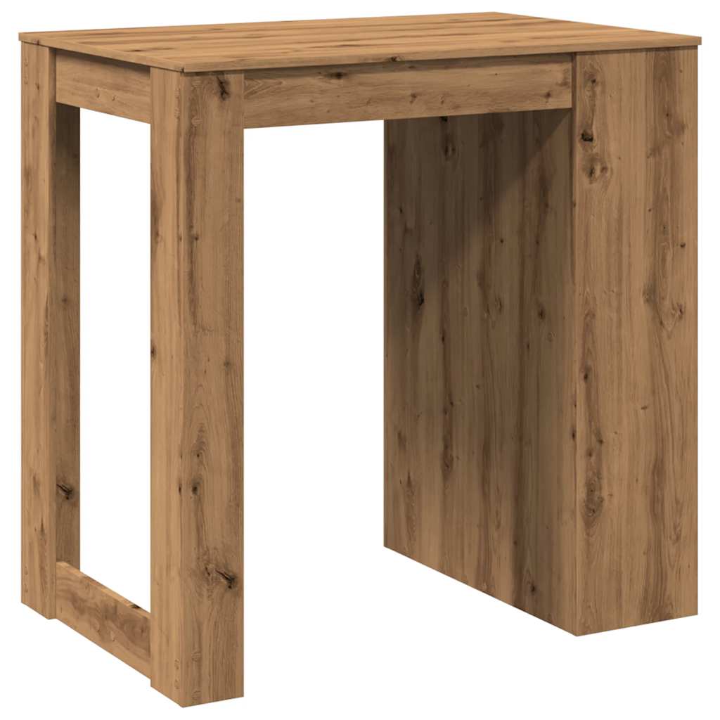 barbord 102x70x103,5 cm konstrueret træ gammelt trælook