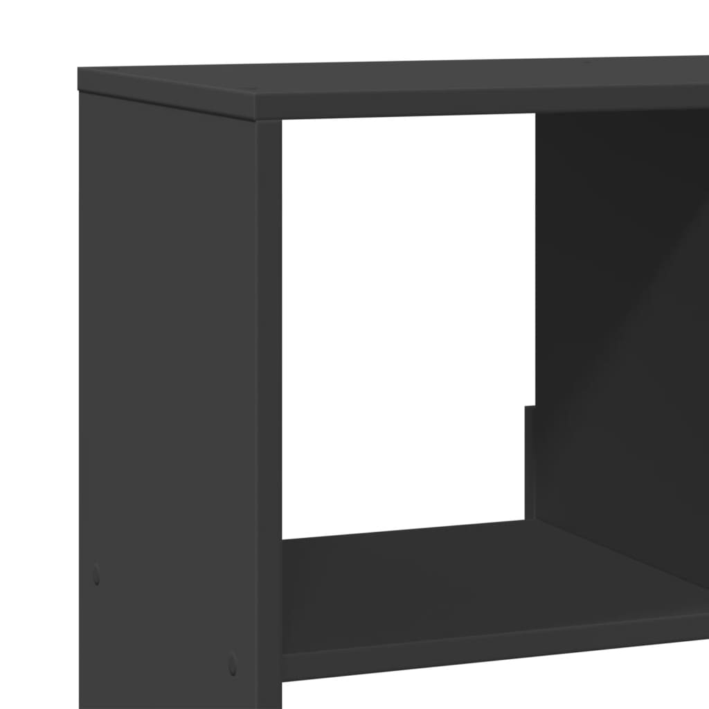 bogreol 100x33x125,5 cm konstrueret træ sort
