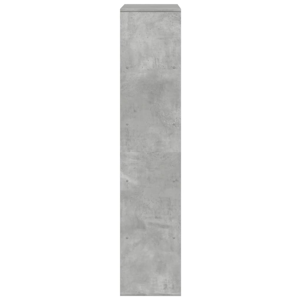 bogreol 100x33x156,5 cm konstrueret træ betongrå