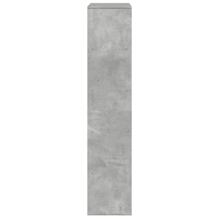bogreol 100x33x156,5 cm konstrueret træ betongrå