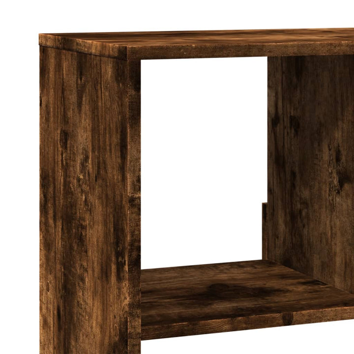 bogreol 100x33x187,5 cm konstrueret træ røget egetræsfarve